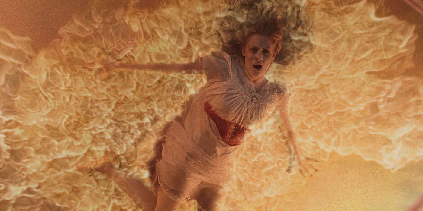 Mary Winchester burning in the Supernatural pilot