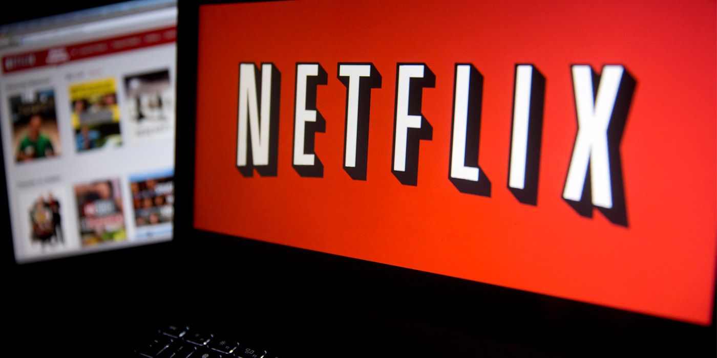 Netflix logo on Laptop
