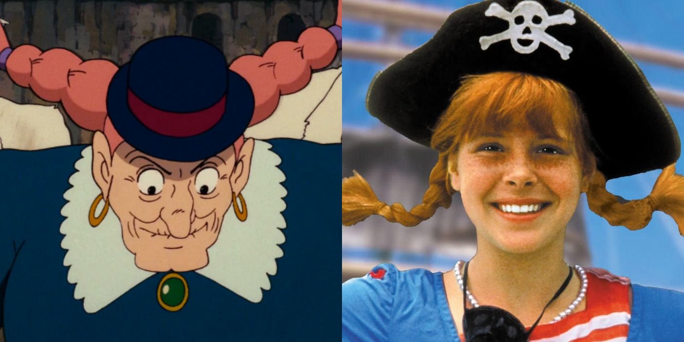 Dola from Castle and the Sky and Pippy Longstocking.