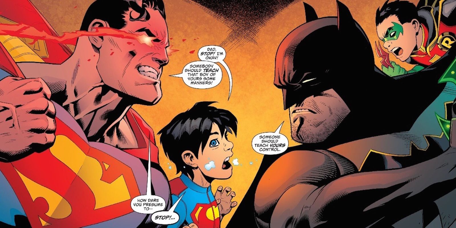 Superman and Superboy and Batman and Robin