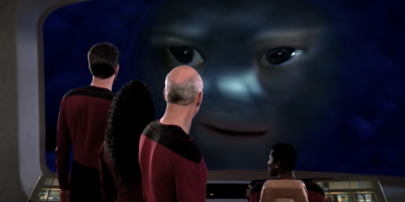 Nagilum and Picard in Where Silence Has Lease - Star Trek: The Next Generation
