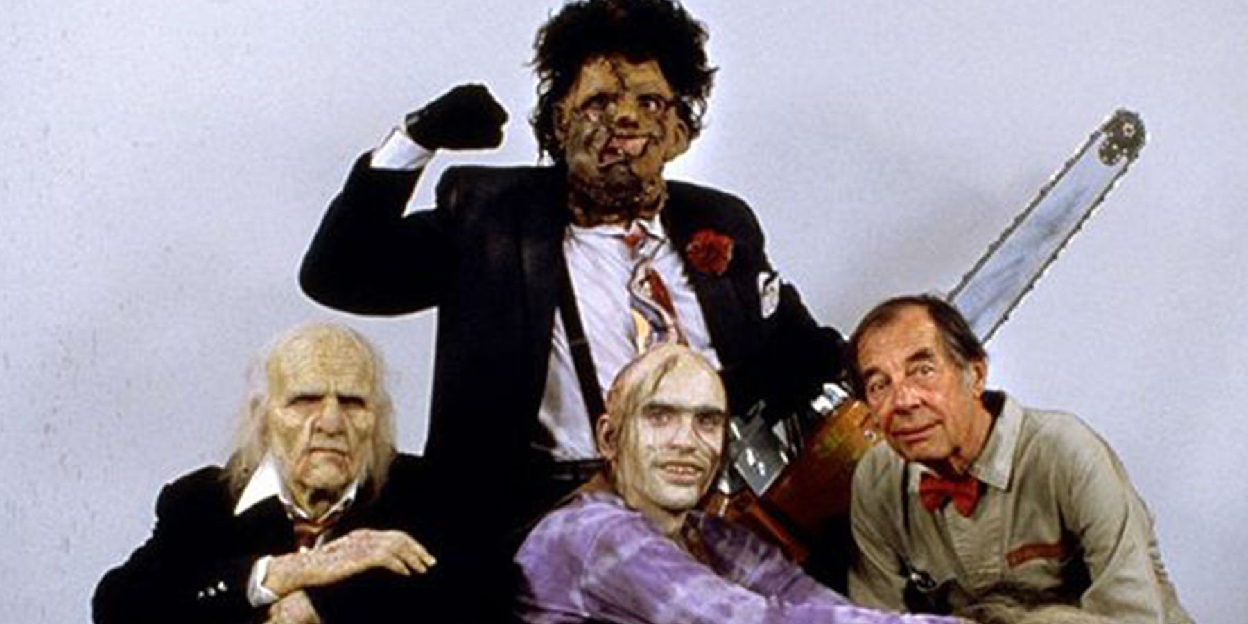 Texas Chainsaw Massacre 2 family parodies the Breakfast Club on the poster