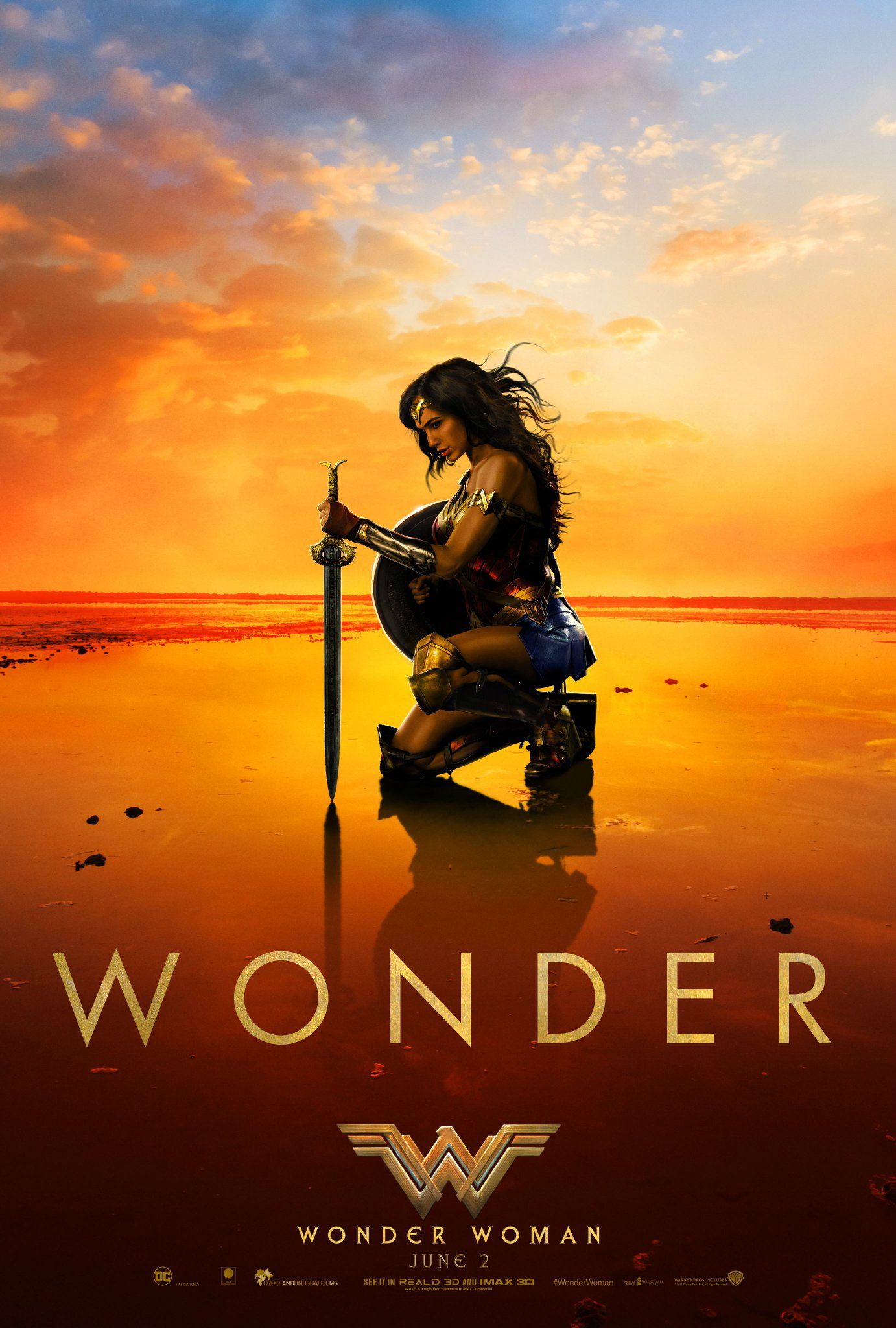 Wonder Woman movie poster - 'Wonder'