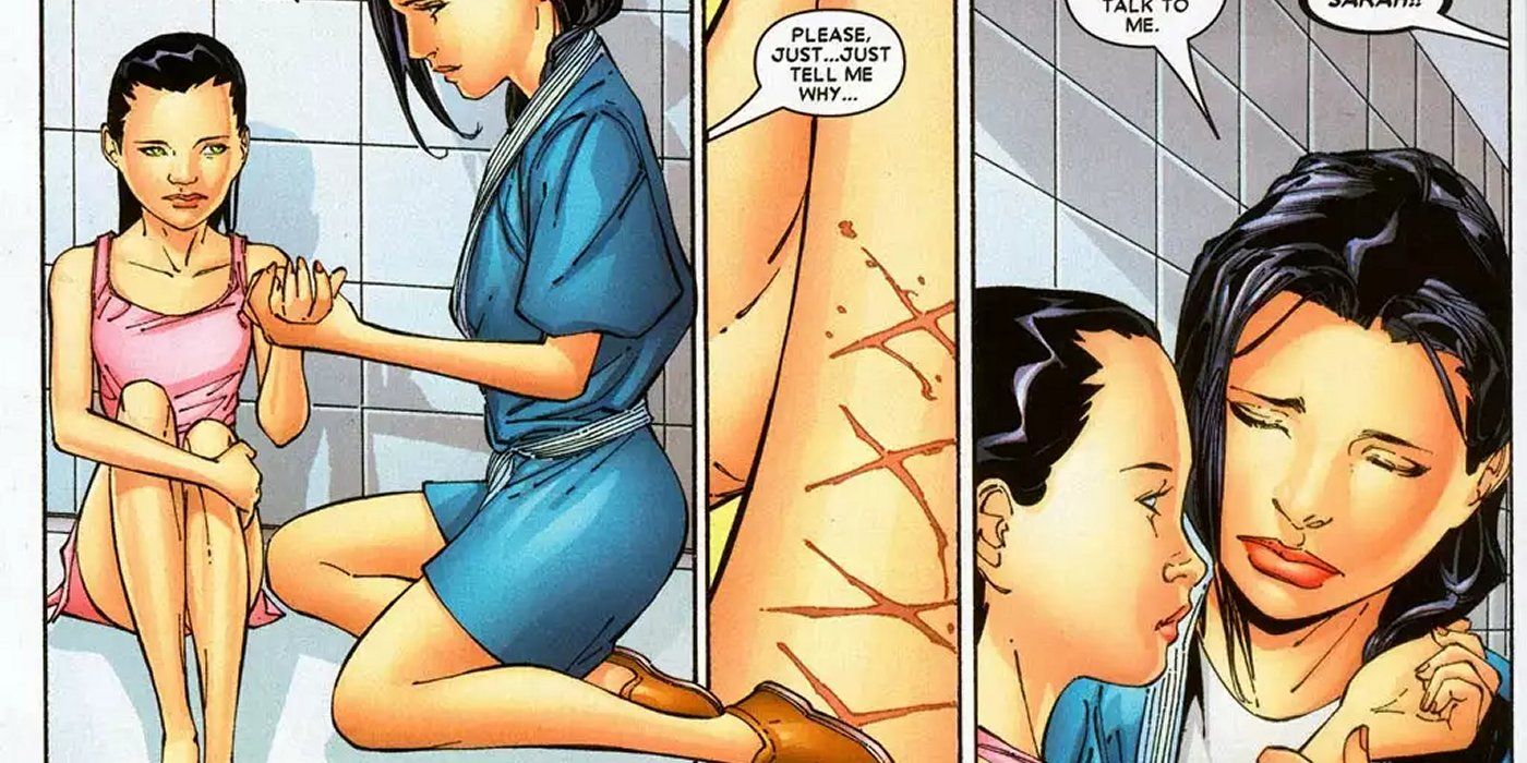 X-23 Laura Kinney Wolverine cutting Weapon X X-Men