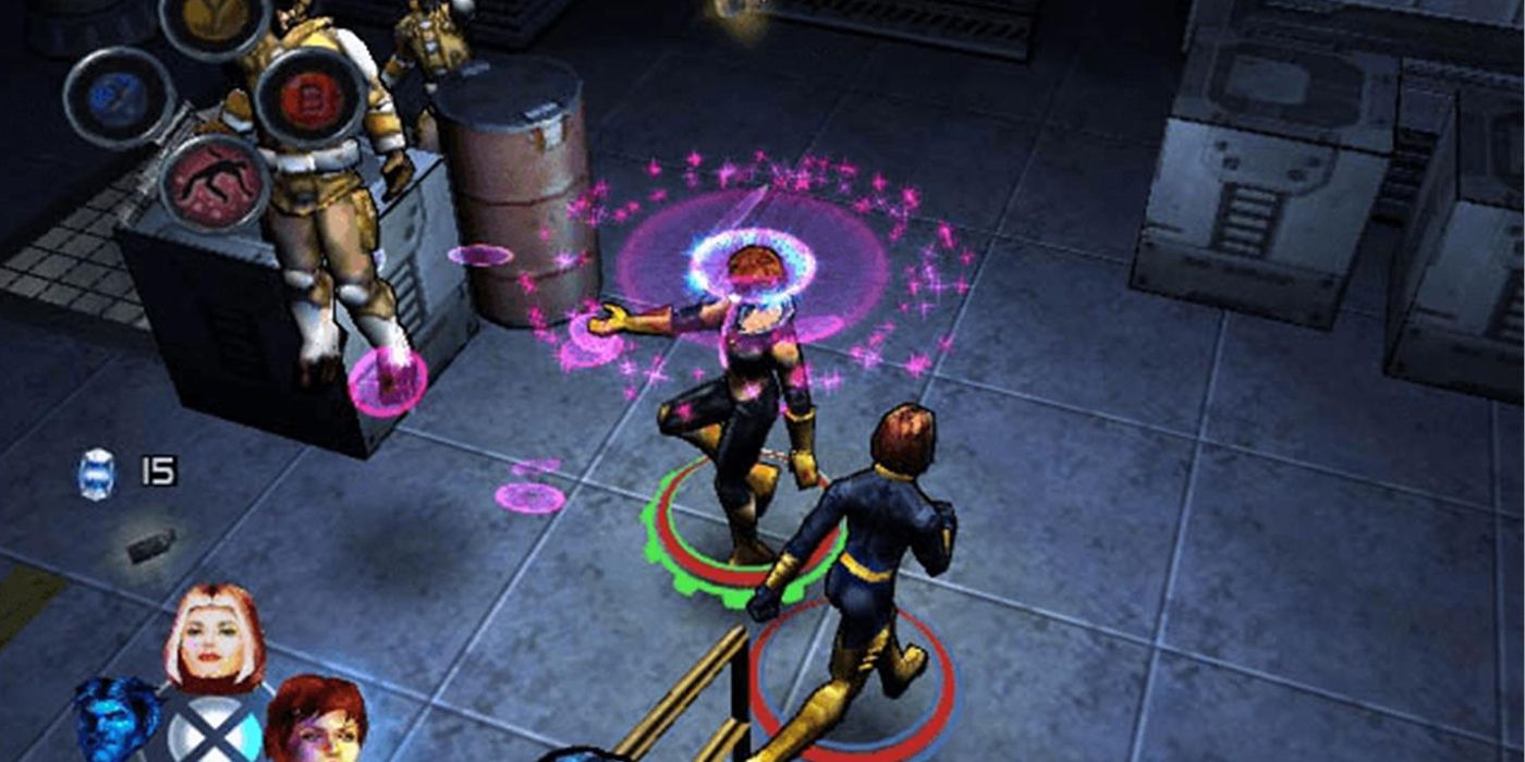 A screenshot from X-Men: Legends focusing on Rogue and Jean Grey 