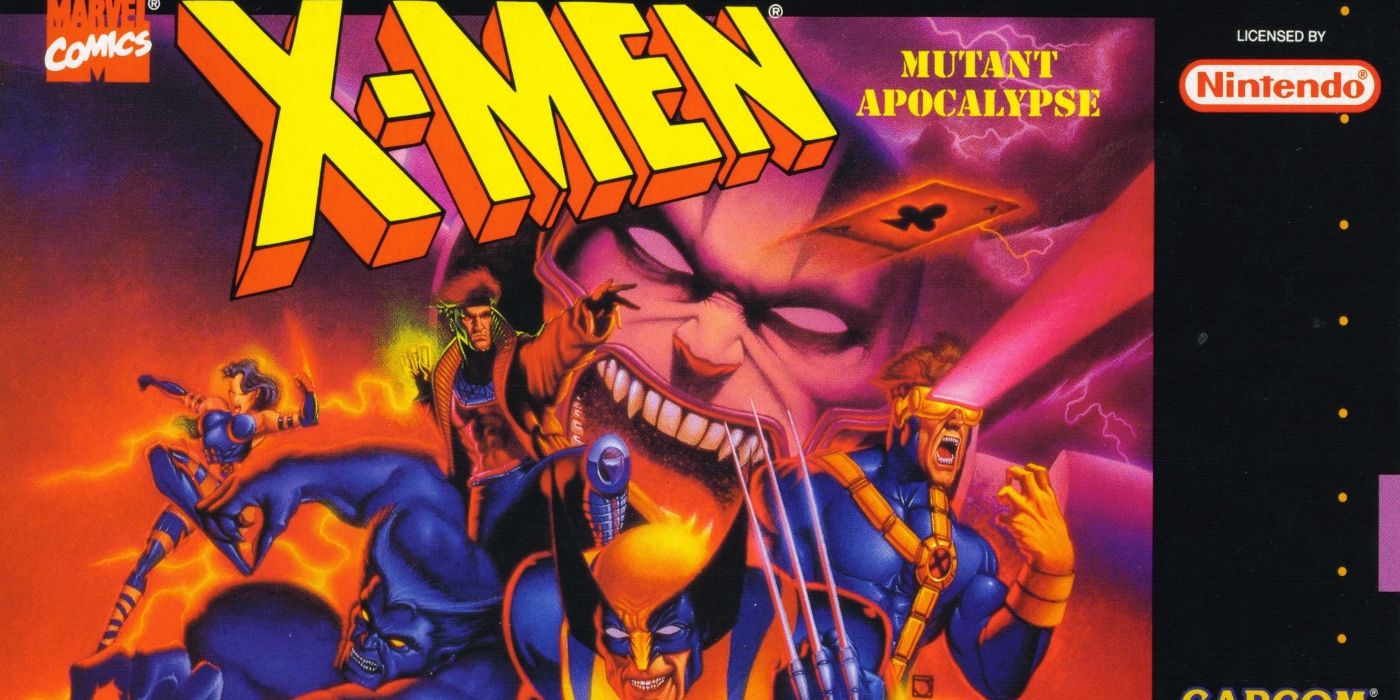 The box art for X-Men: Mutant Apocalypse for SNES