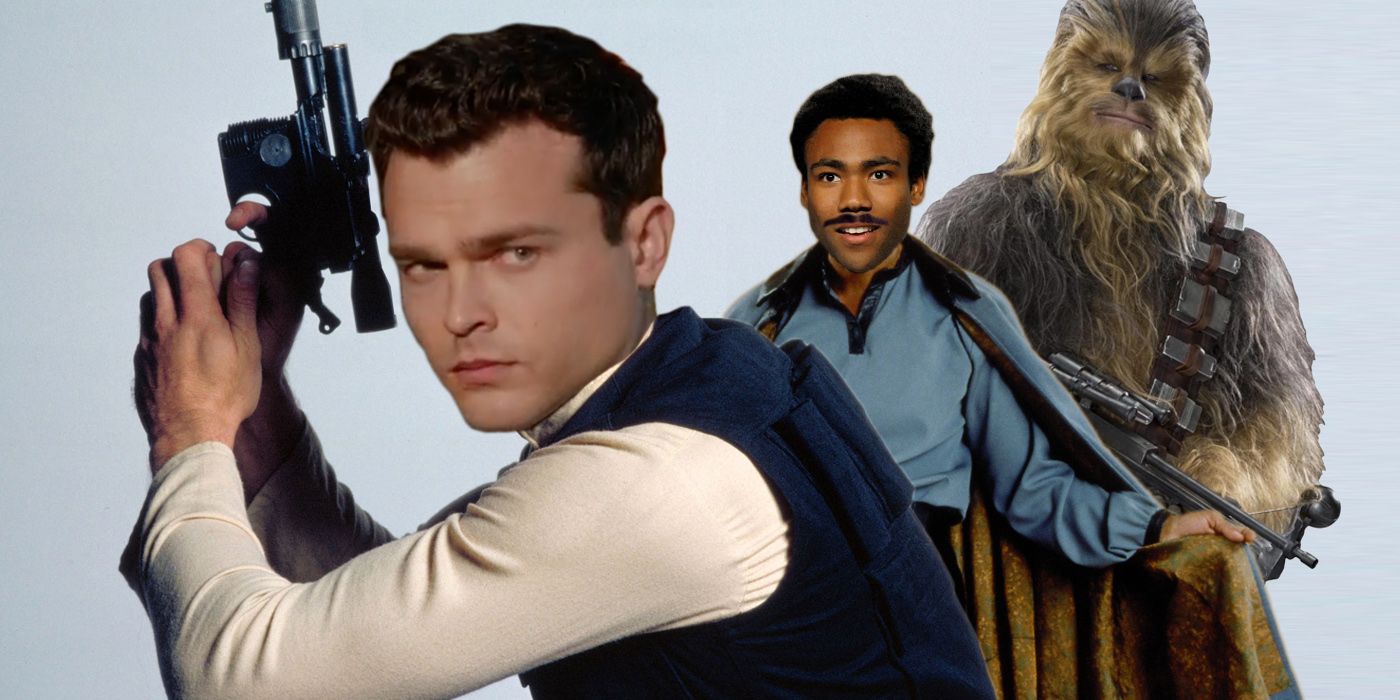 Alden Ehrenreich as Han Solo Donald Glover as Lando and Chewbacca Star Wars Fan Art