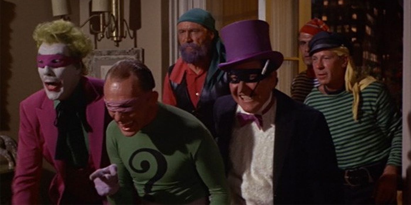 The Villains from the 1966 Batman movie ready to attack