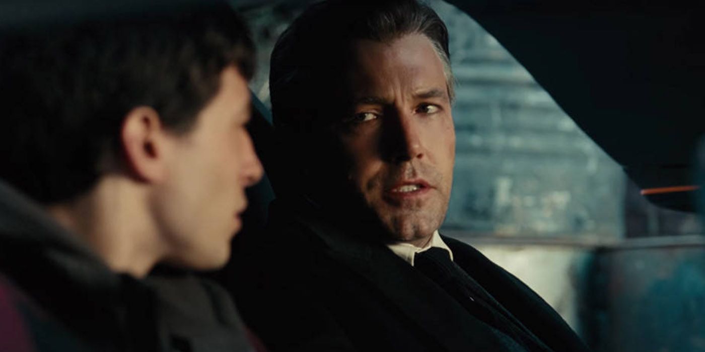 Bruce Wayne talking to Barry Allen Justice League trailer