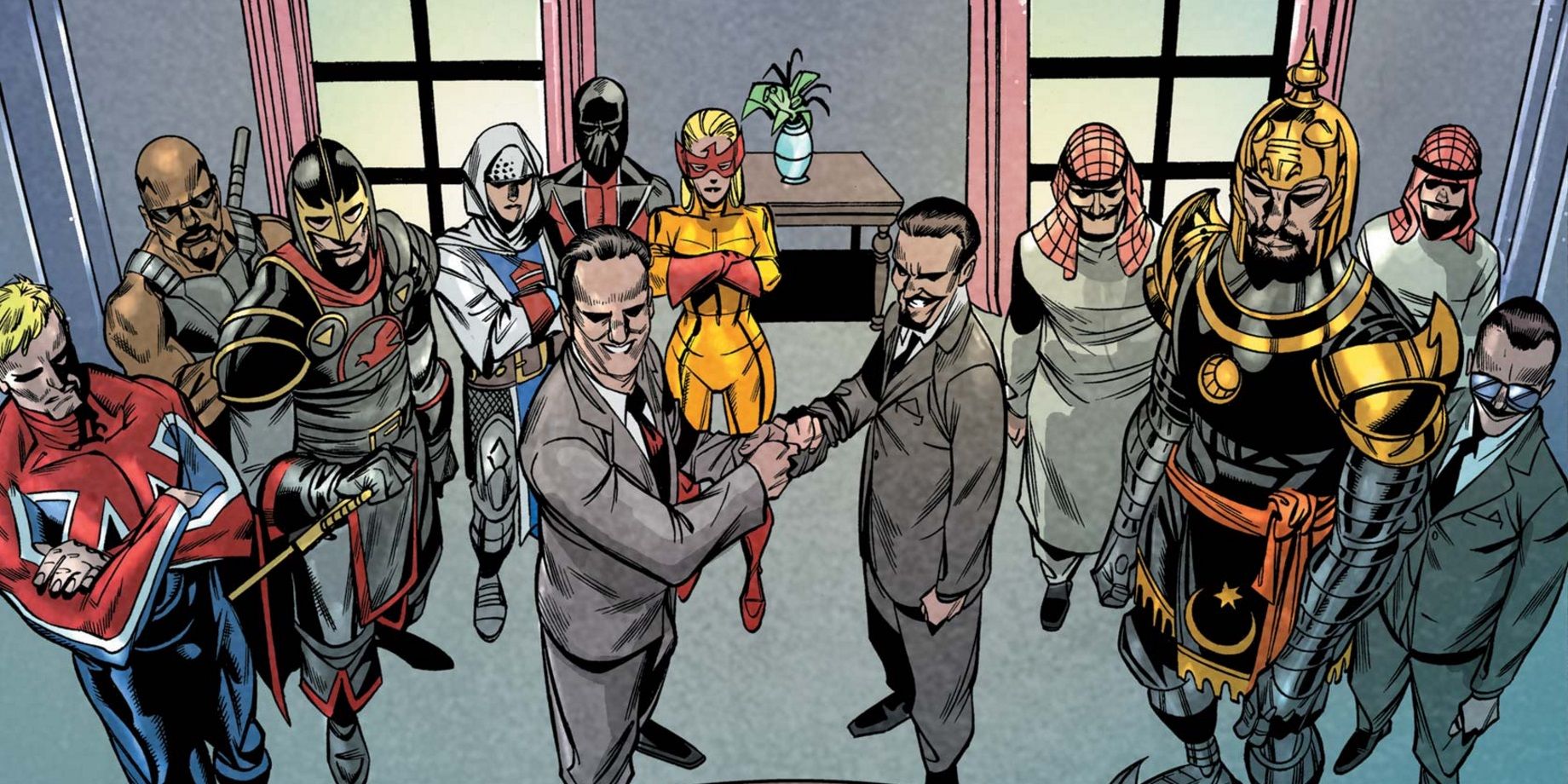 Britain's heroes meet Aqiria in X-Men Legion