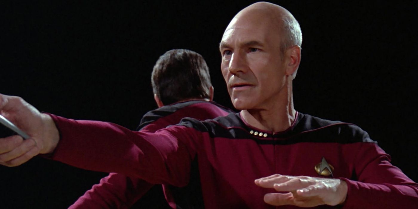 Captain Picard fighting Star Trek