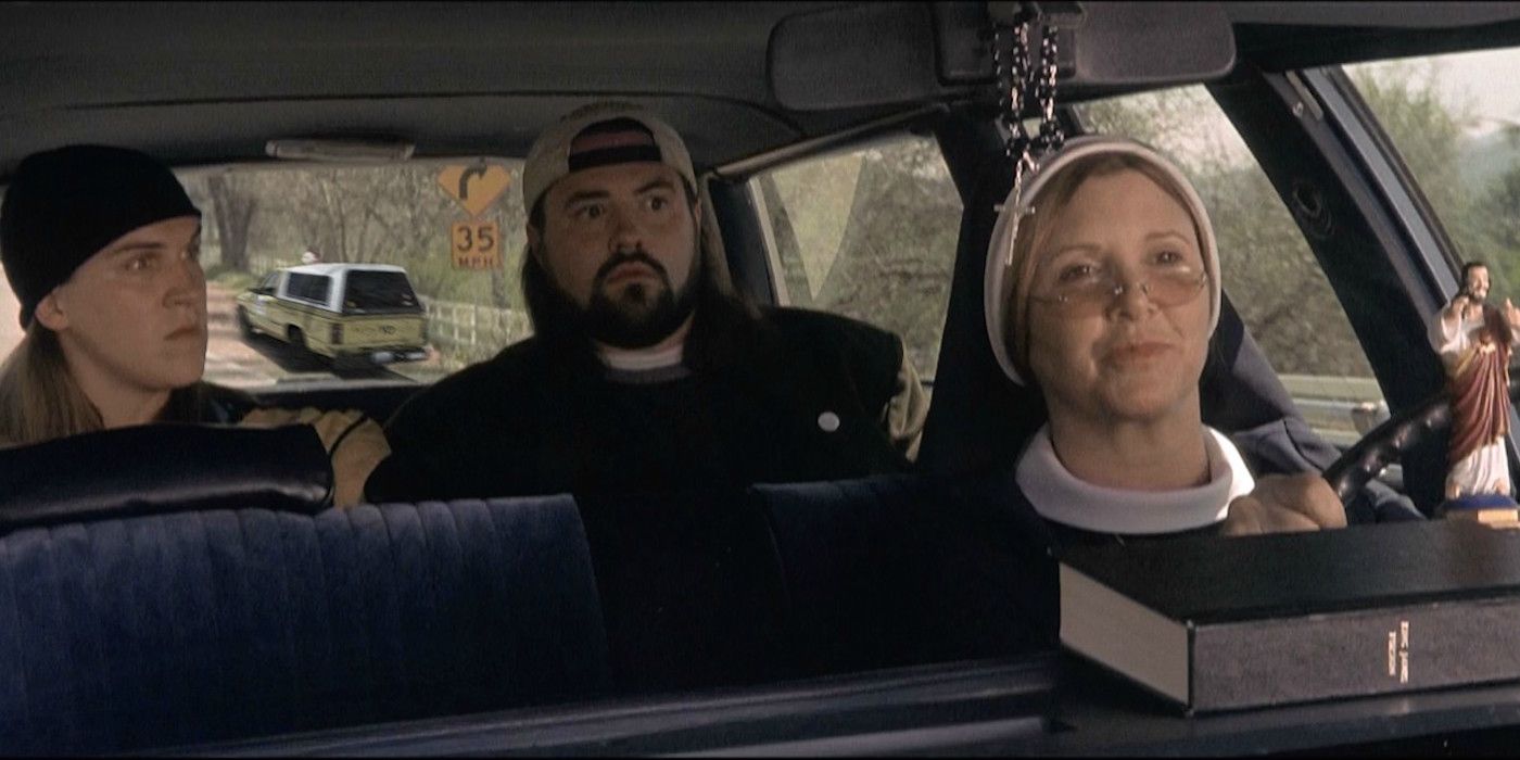 Carrie Fisher Kevin Smith Jason Mewes Jay And Silent Bob Strike Back