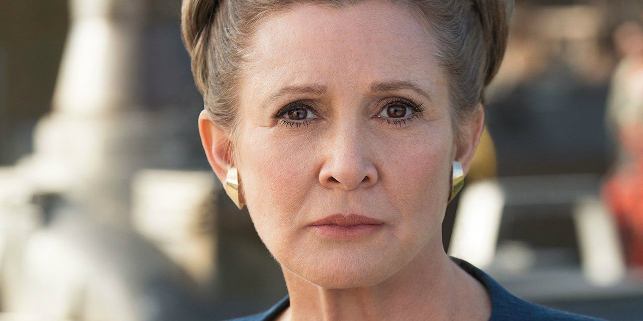 Carrie Fisher as Leia in Star Wars The Force Awakens