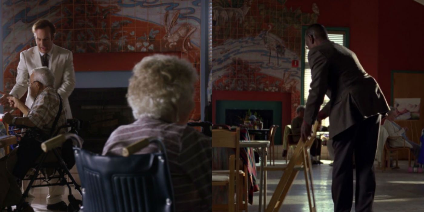 A picture of inside the Casa Tranquila assisted living home in Better Call Saul is shown.