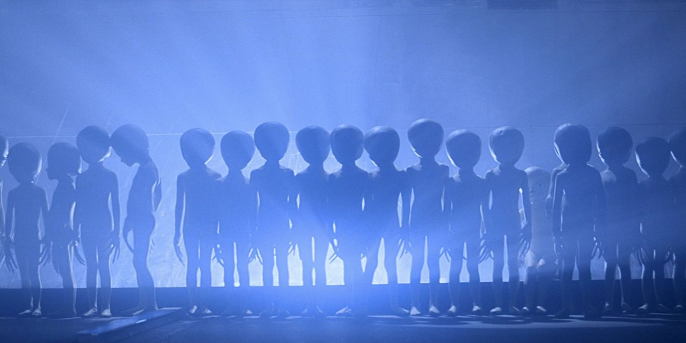 Aliens from Close Encounters coming out of the ship