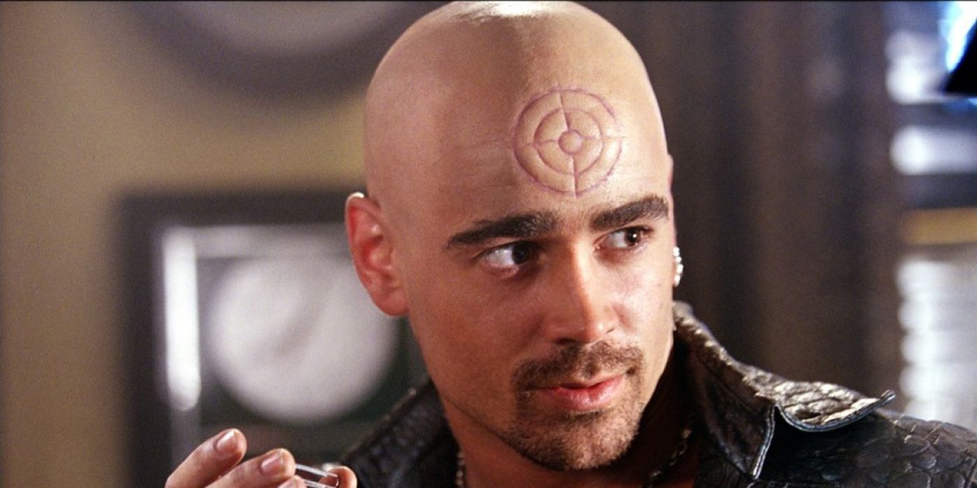 Colin Farrell como Bullseye no filme Demolidor