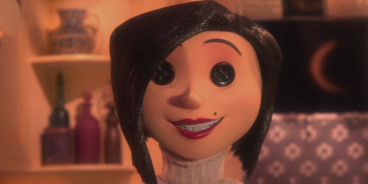 Other Mother smiling in Coraline