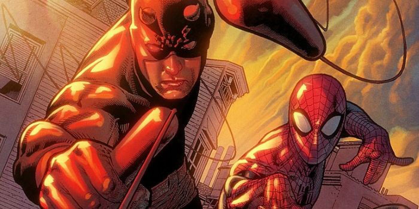 Spider-Man And Daredevil race into battle in Marvel Comics.