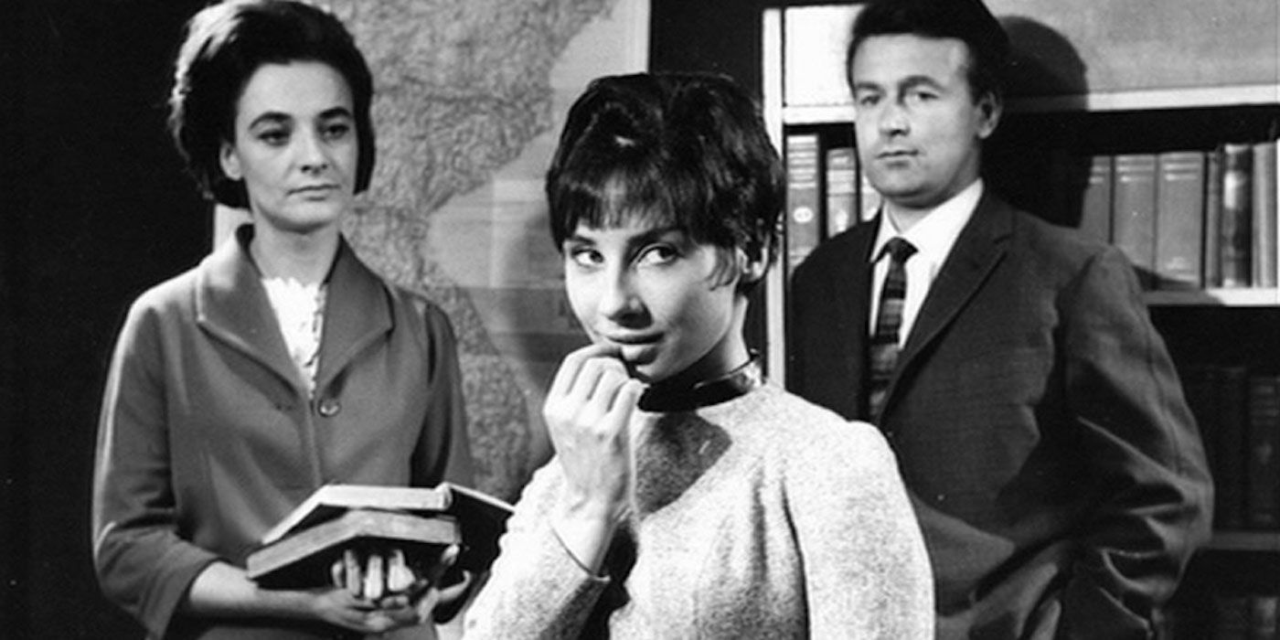 Susan Barbara and Ian in An Unearthly Child episode of Doctor Who