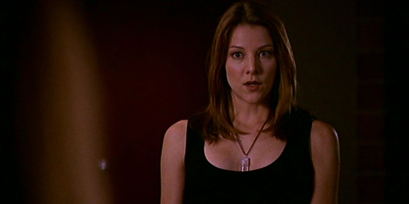 Amy Madison looking scared in Buffy the vampire slayer