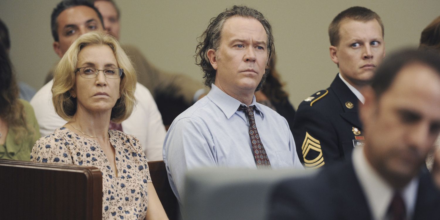Barb and Russ at the trial in American Crime
