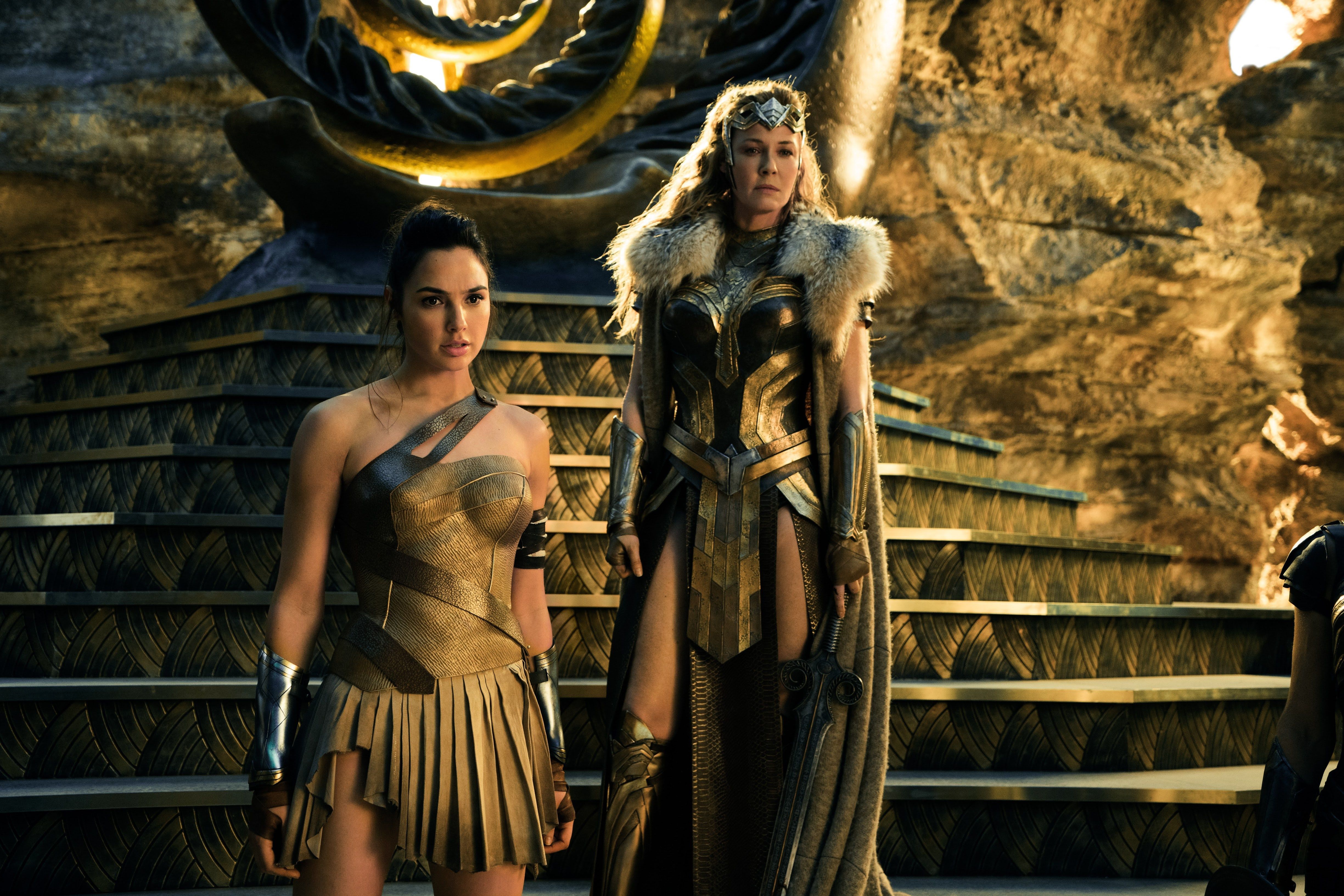 Gal Gadot and Connie Nielsen in Wonder Woman