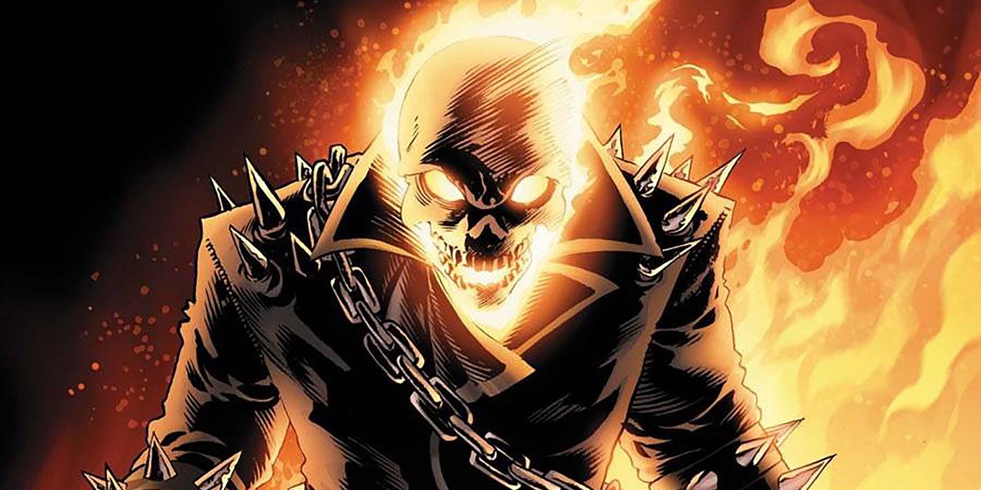 Ghost Rider's Johnny Blaze in the Marvel comics