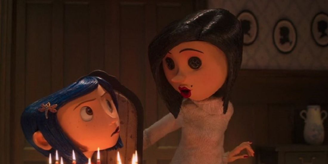 Siluetas enmarcadas de niños Ghost en Coraline