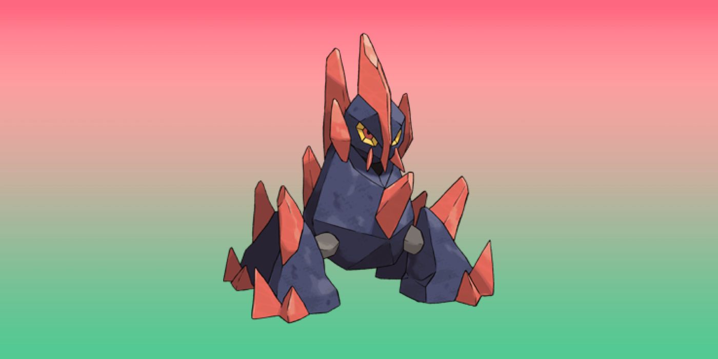 A Gigalith over a multi-colored background