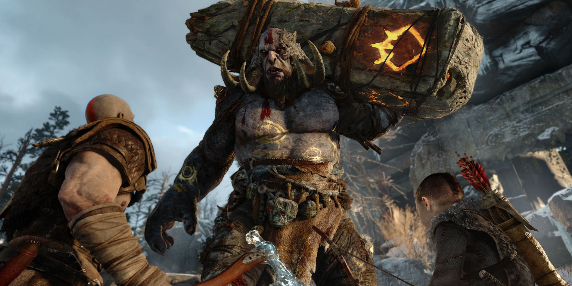 God of War Kratos Giant