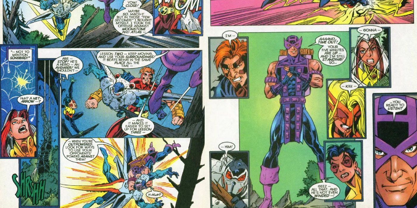 Hawkeye Leading the Thunderbolts in Marvel Comics
