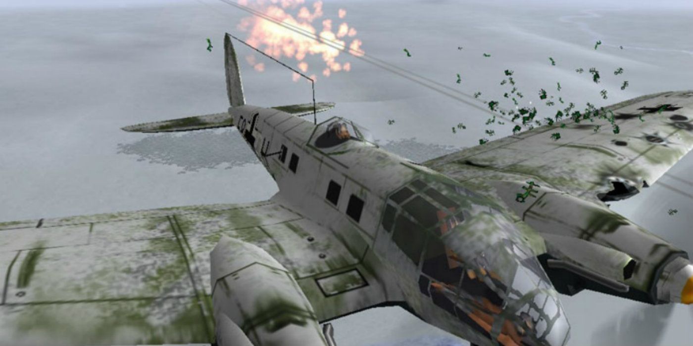 A plane in IL-2 Sturmovik Battle for Stalingrad PC video game