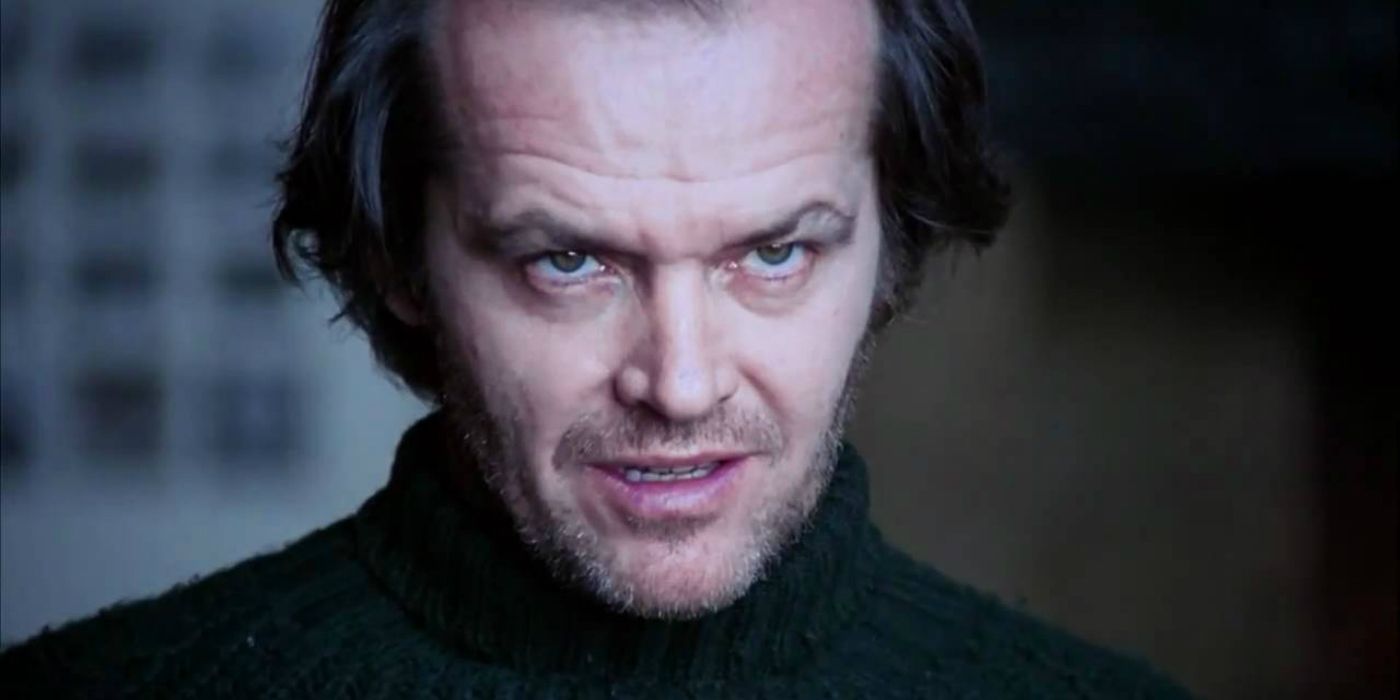 Jack Torrance staring manically in The Shining
