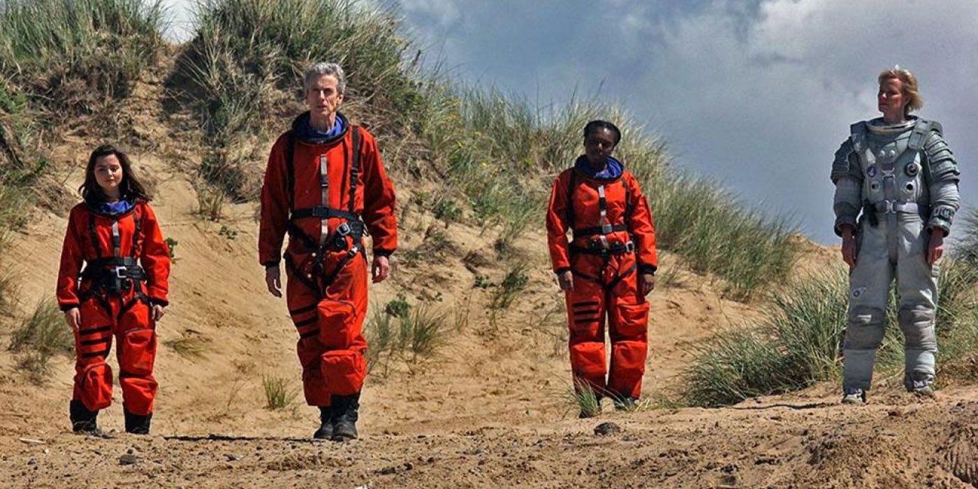 Jenna Coleman and Peter Capaldi in &quot;Kill the Moon&quot;