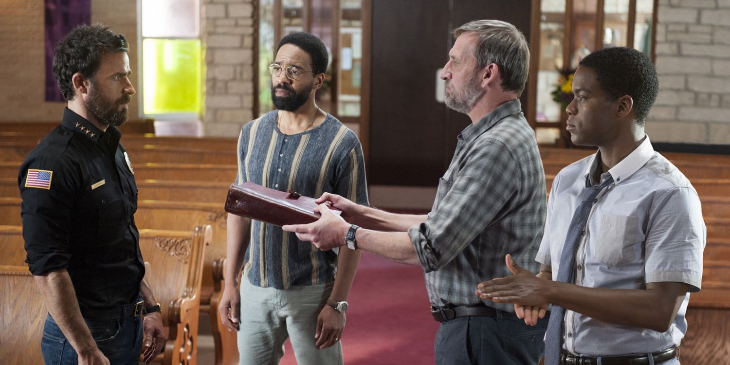 Justin Theroux Kevin Carroll Christopher Eccleston and Jovan Adepo The Leftovers