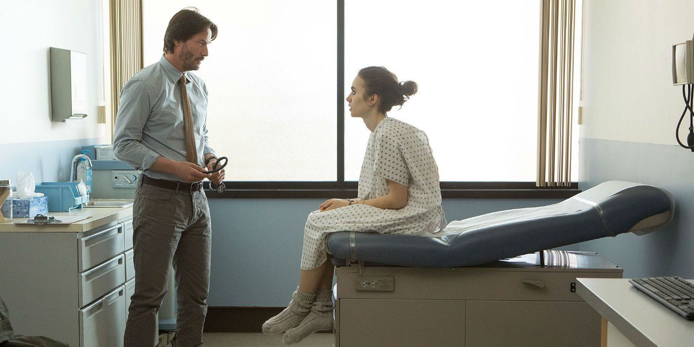 Keanu Reeves and Lily Collins in To The Bone Netflix Movie