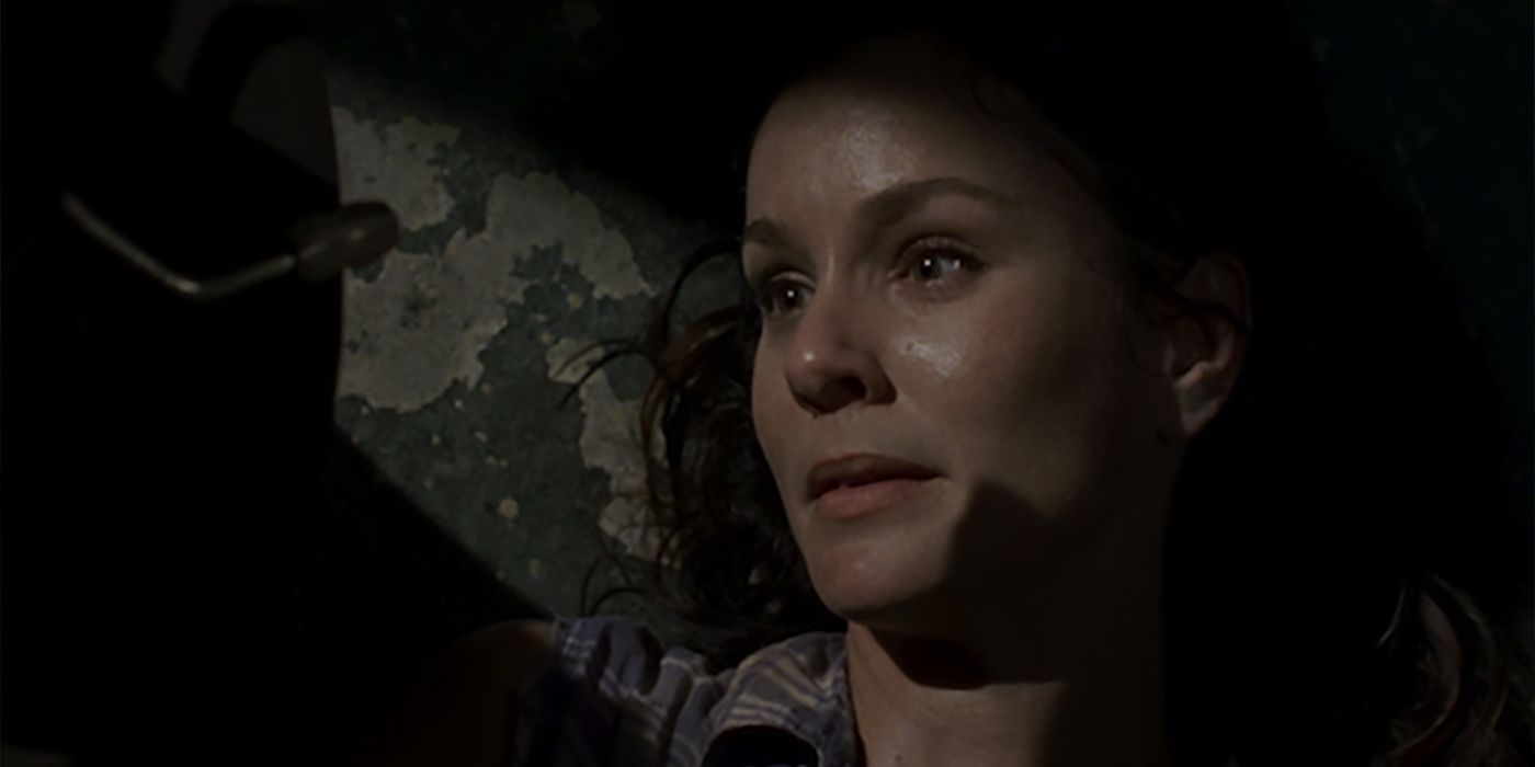 Lori Grimes (Sarah Wayne Callies) Says Goodbye to Carl (Chandler Riggs) on The Walking Dead