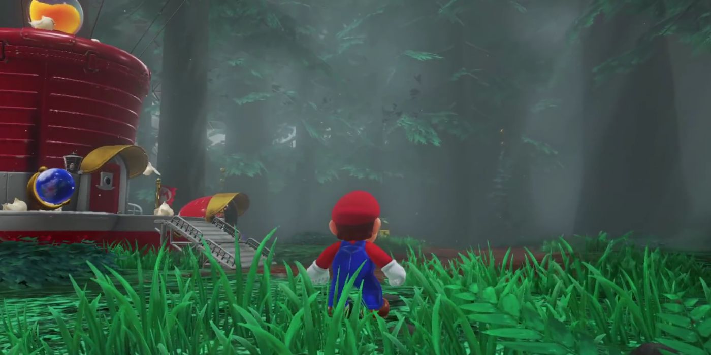 Mario in a Forest