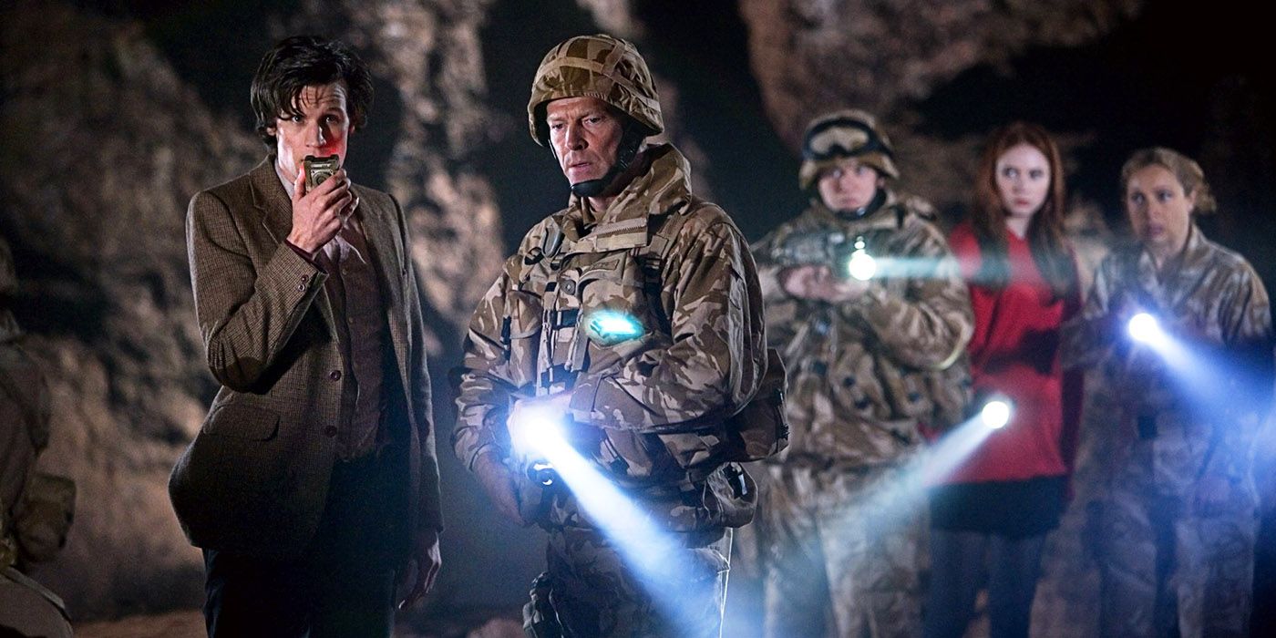 Matt Smith and Iain Glen in &quot;The Time of Angels&quot;