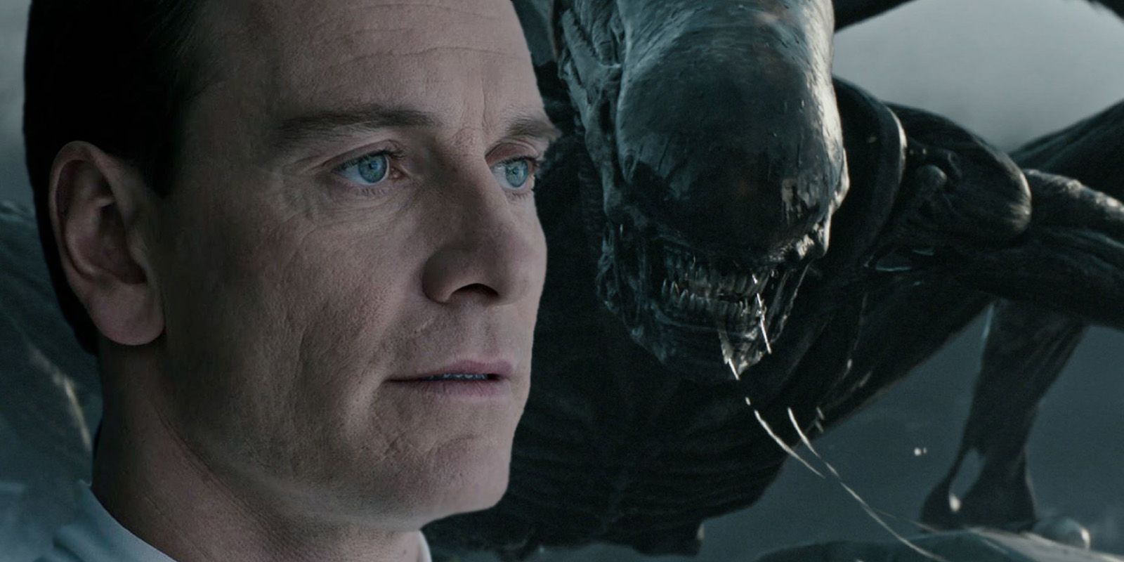 Michael Fassbender as Walter and Neomorph in Alien: Covenant
