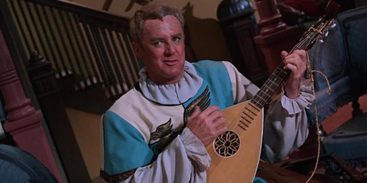 The Minstrel in Batman playing a lute.