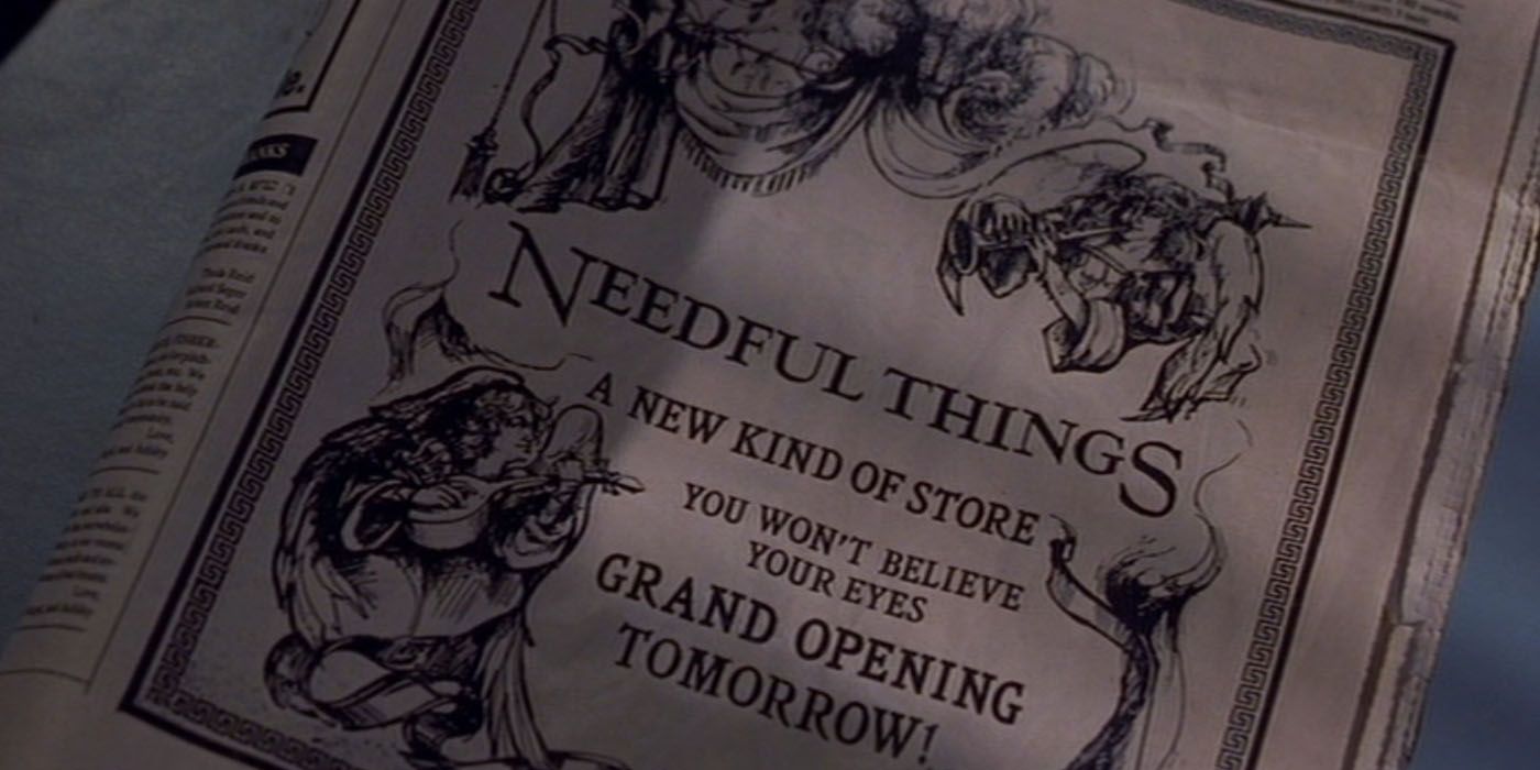 An image from the film adaptation of Needful Things. 