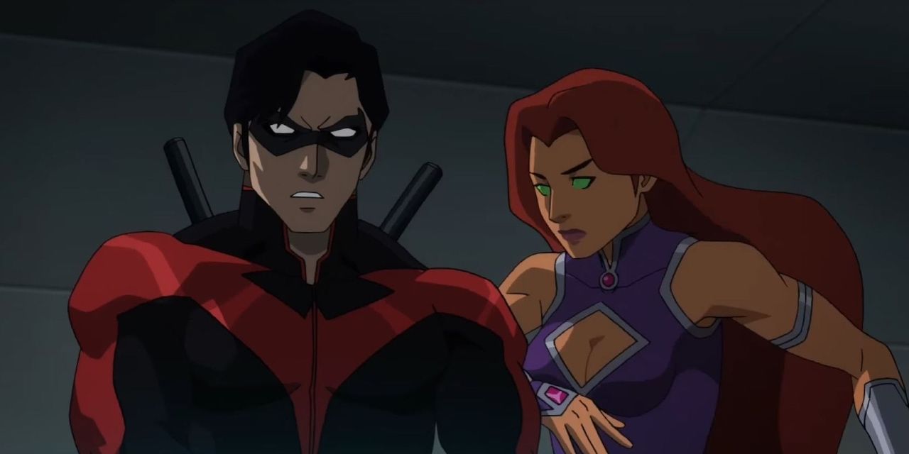 Nightwing and Starfire in Teen Titans: The Judas Contract