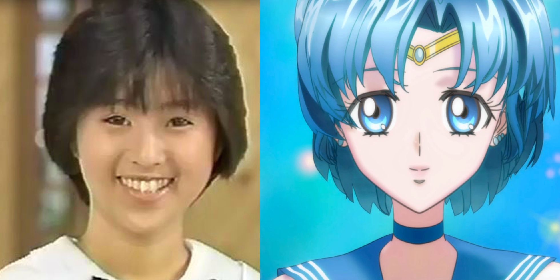 Noriko Sakai on a 1987 Talk Show and Ami in Sailor Moon