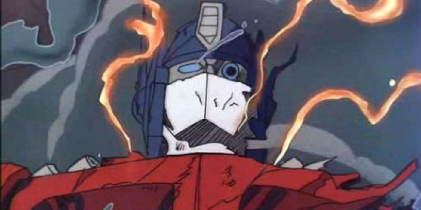 Optimus Prime Death in The Transformers Dark Awakening