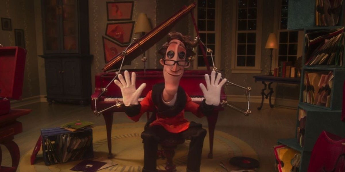 Other Father singing and waving in Coraline