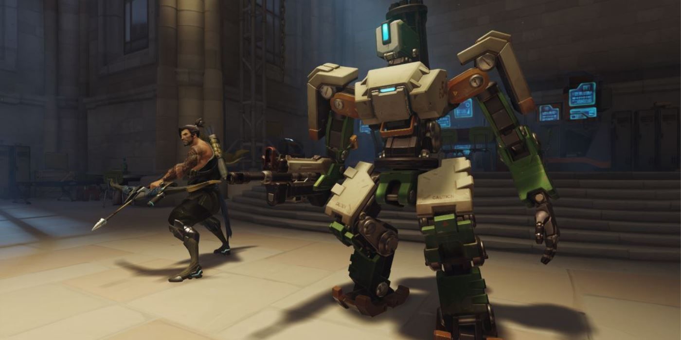 Bastion and Hanzo in Overwatch