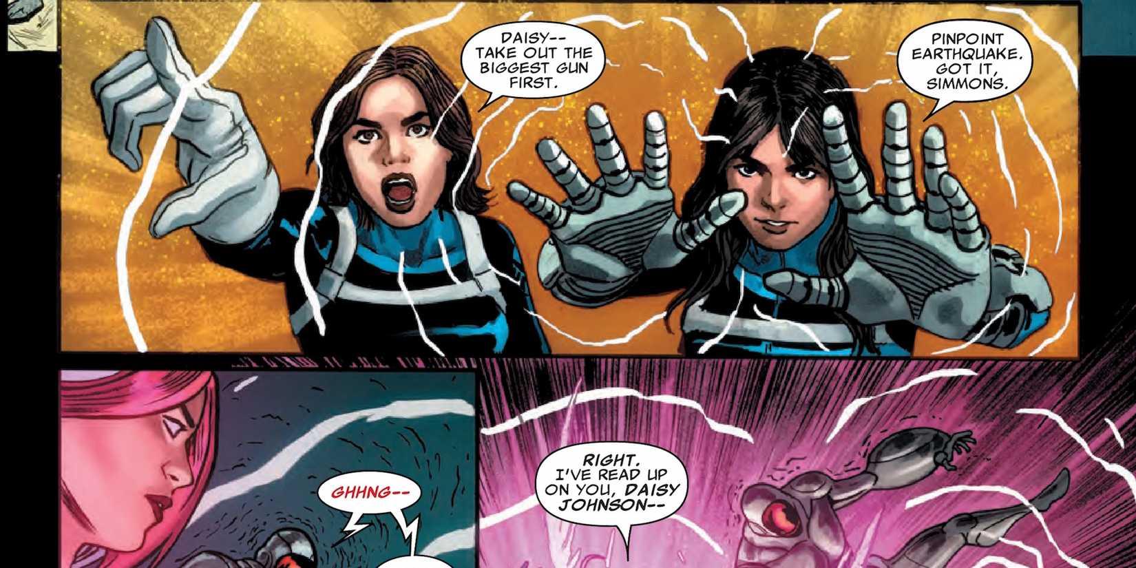 Quake, aka Daisy Johnson, in Marvel's Agents of SHIELD Comic