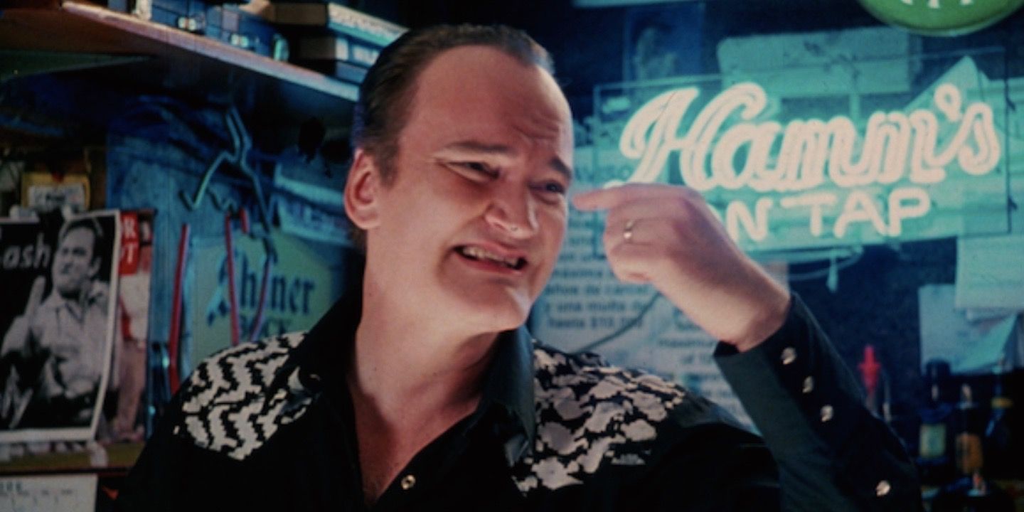Quentin Tarantino as Warren behind the bar in Death Proof