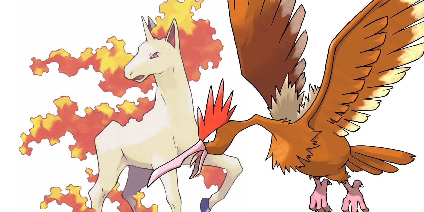 Rapidash and Fearow stand in Pokemon